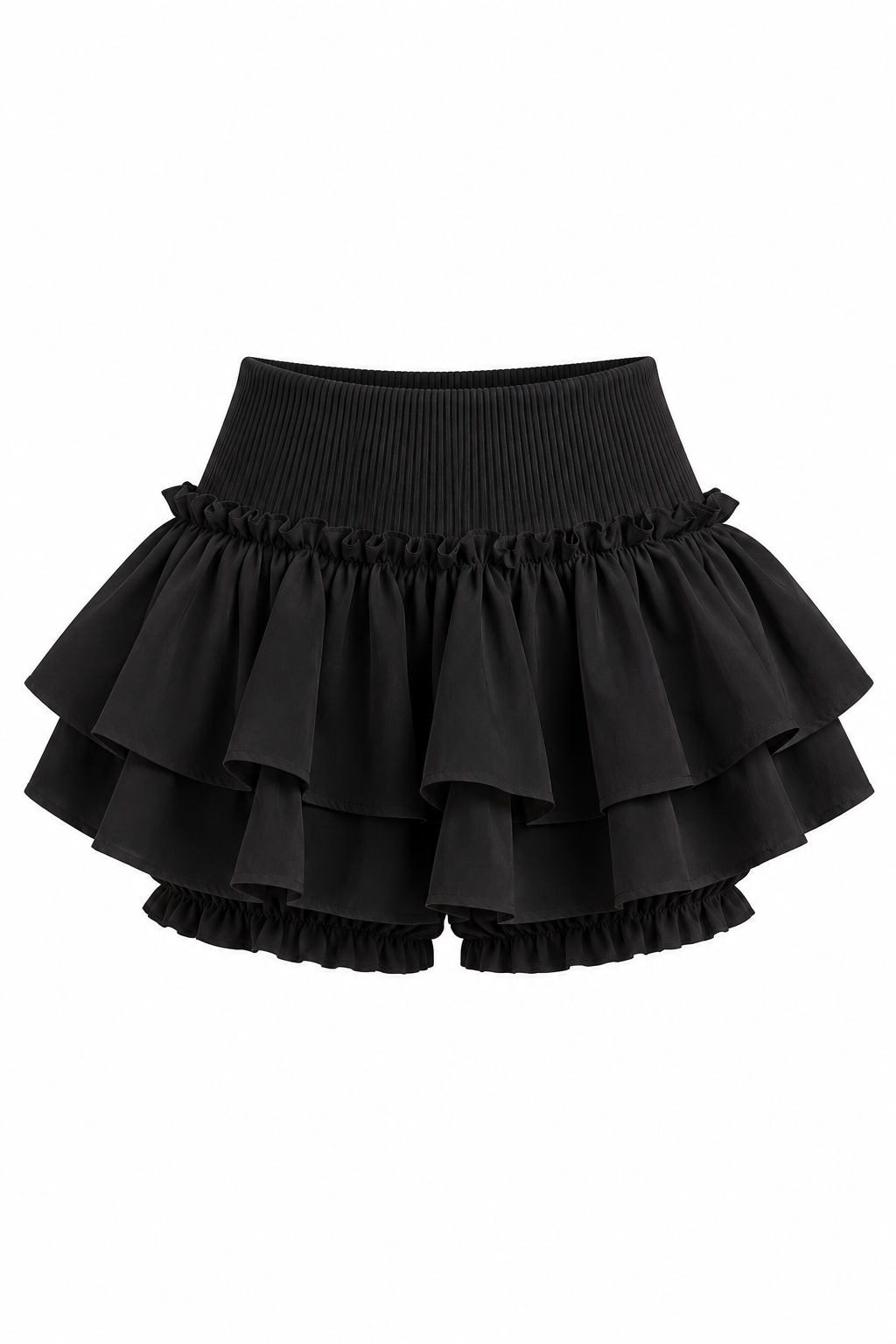 【2colors】ティアードフリル バルーンショートパンツ XLY00277