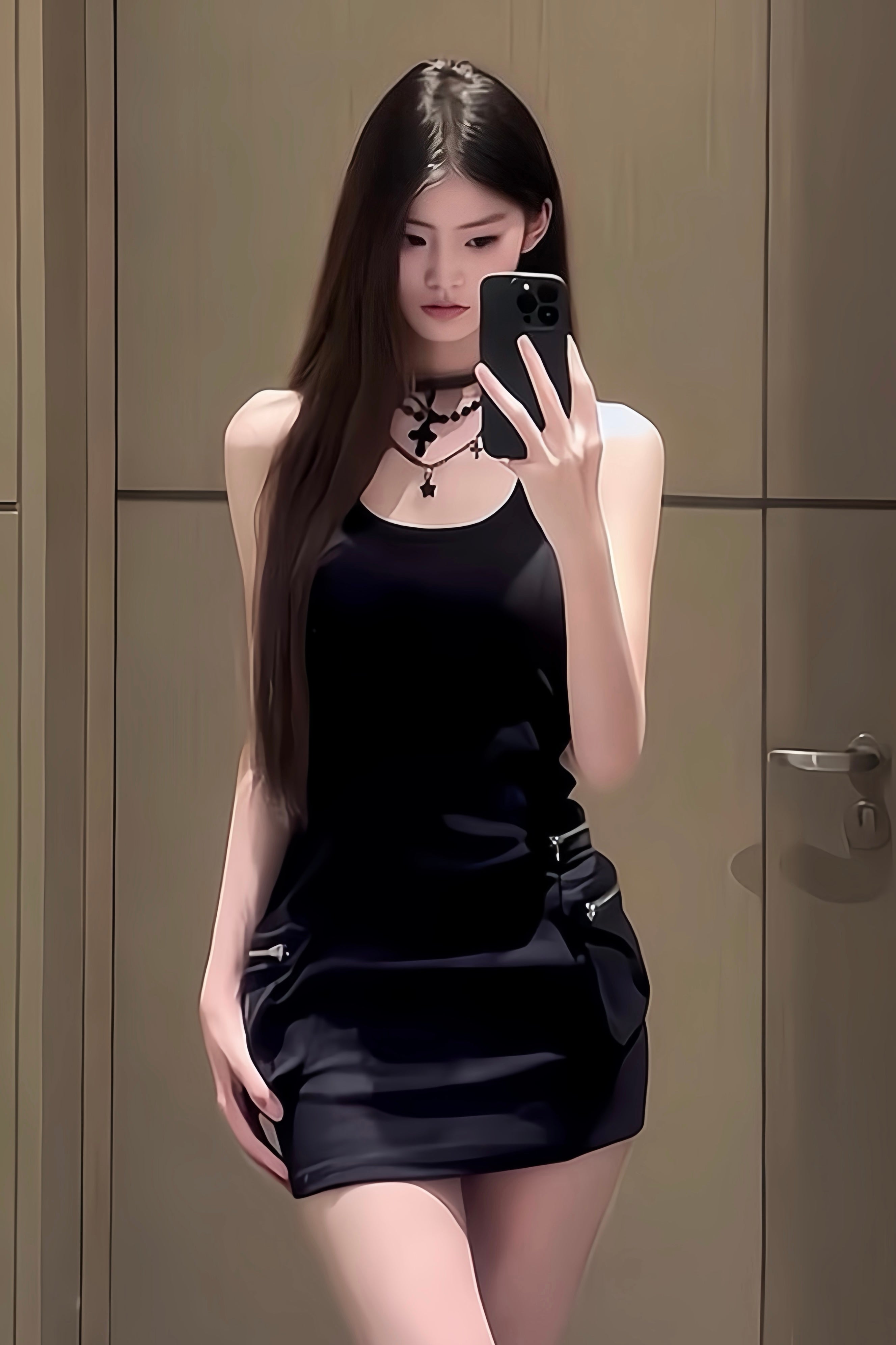 Sleek Shadow Mini Dress XLY00006