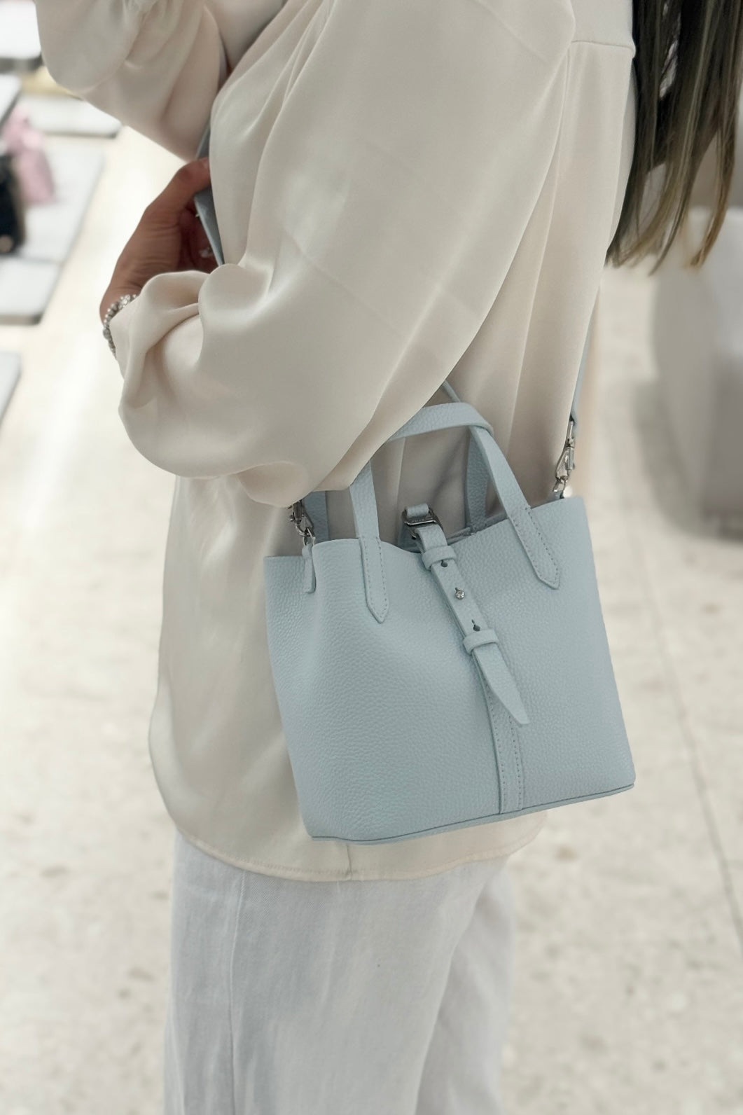 【6colors】ショルダー付きベリルレザーハンドバッグXLY00168