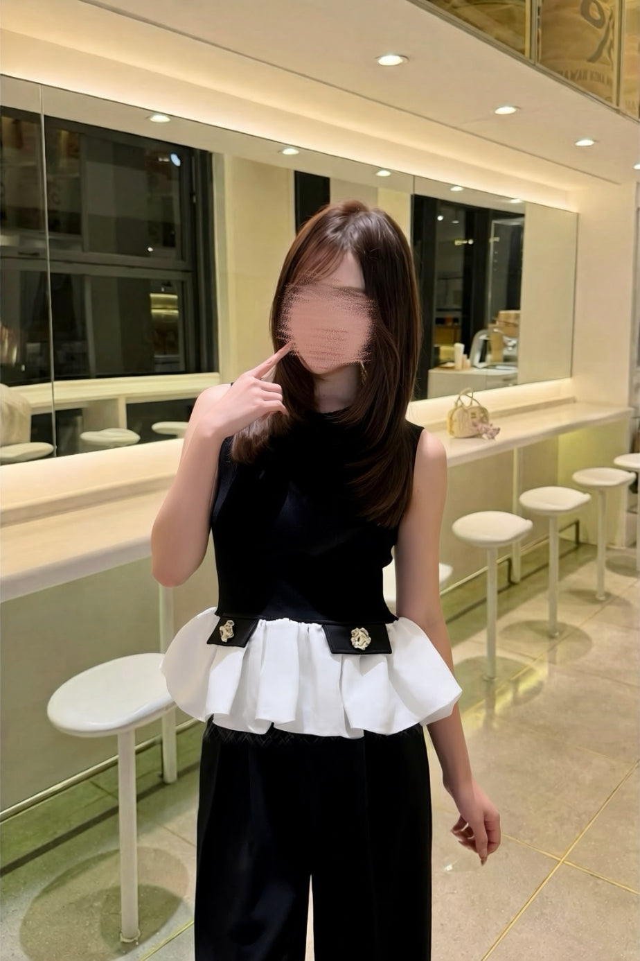 バルーンヘム ノースリトップス XLY00158