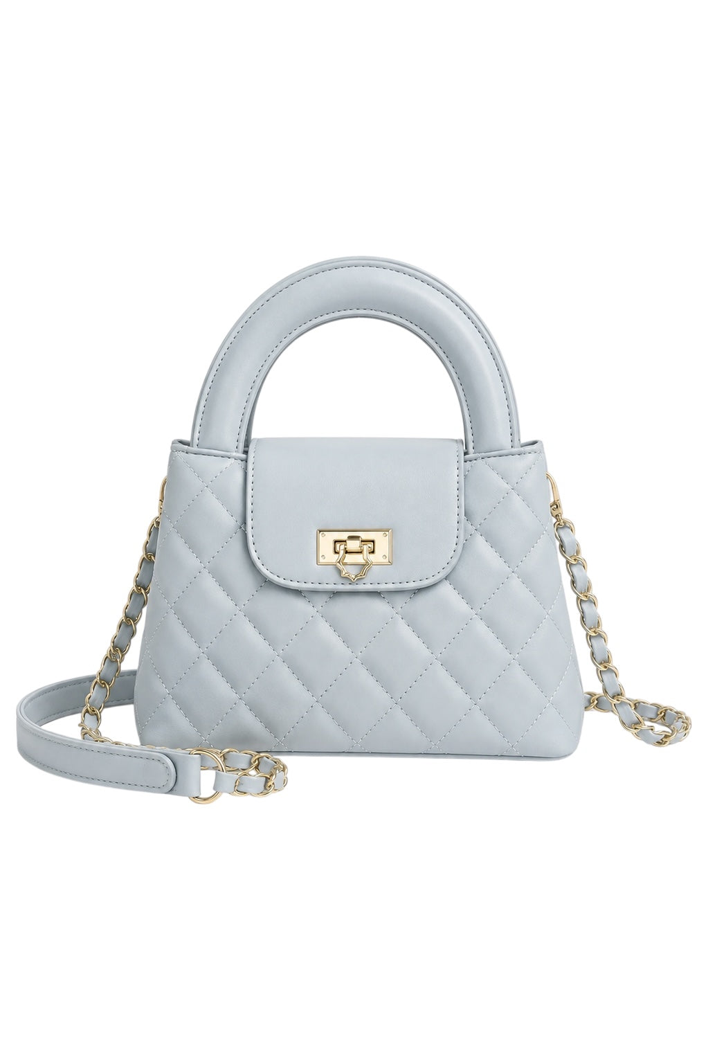 【5color】Quilted Top Handle Chain Bag XLY00091