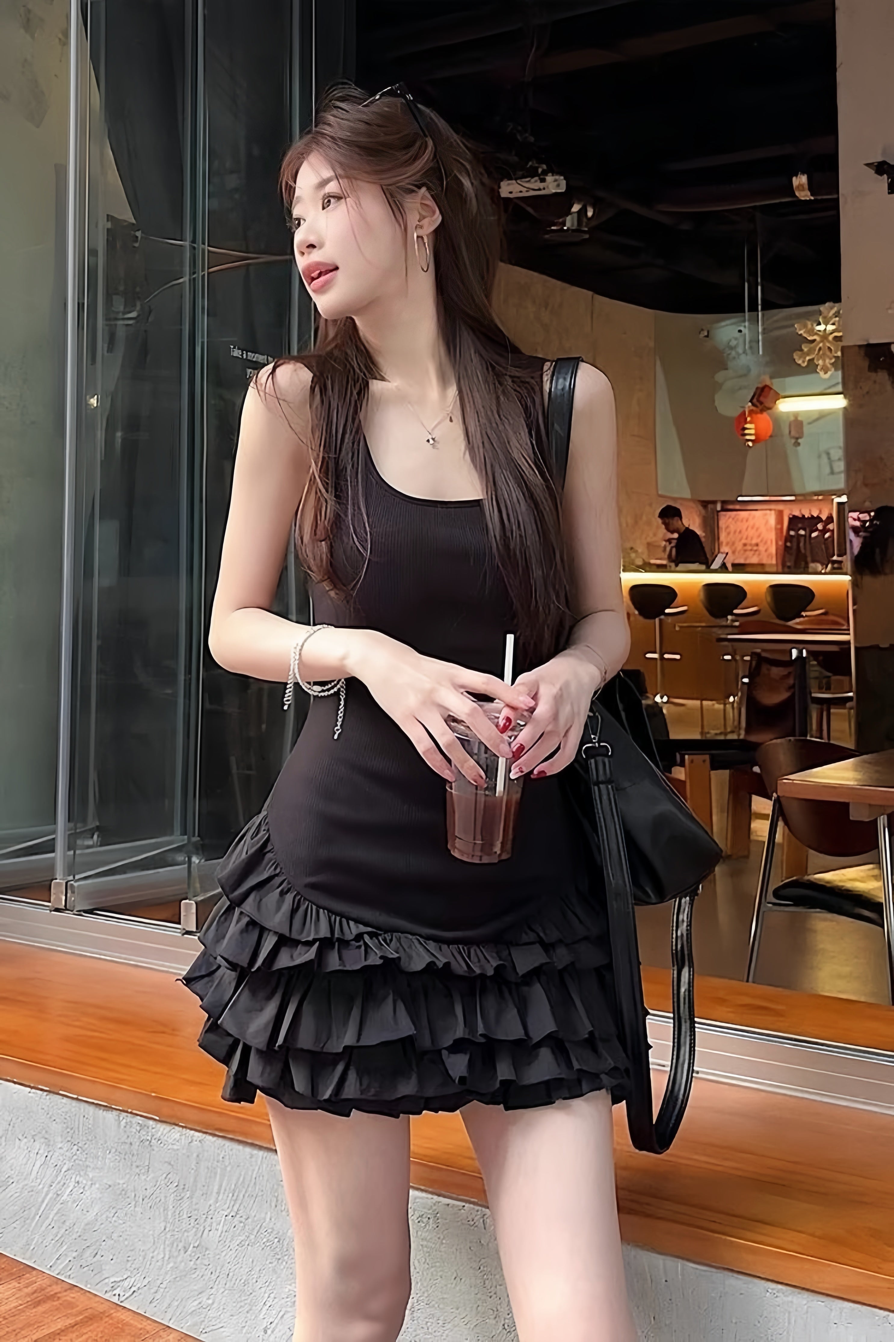 Urban Muse Ruffle Mini Dress XLY00007