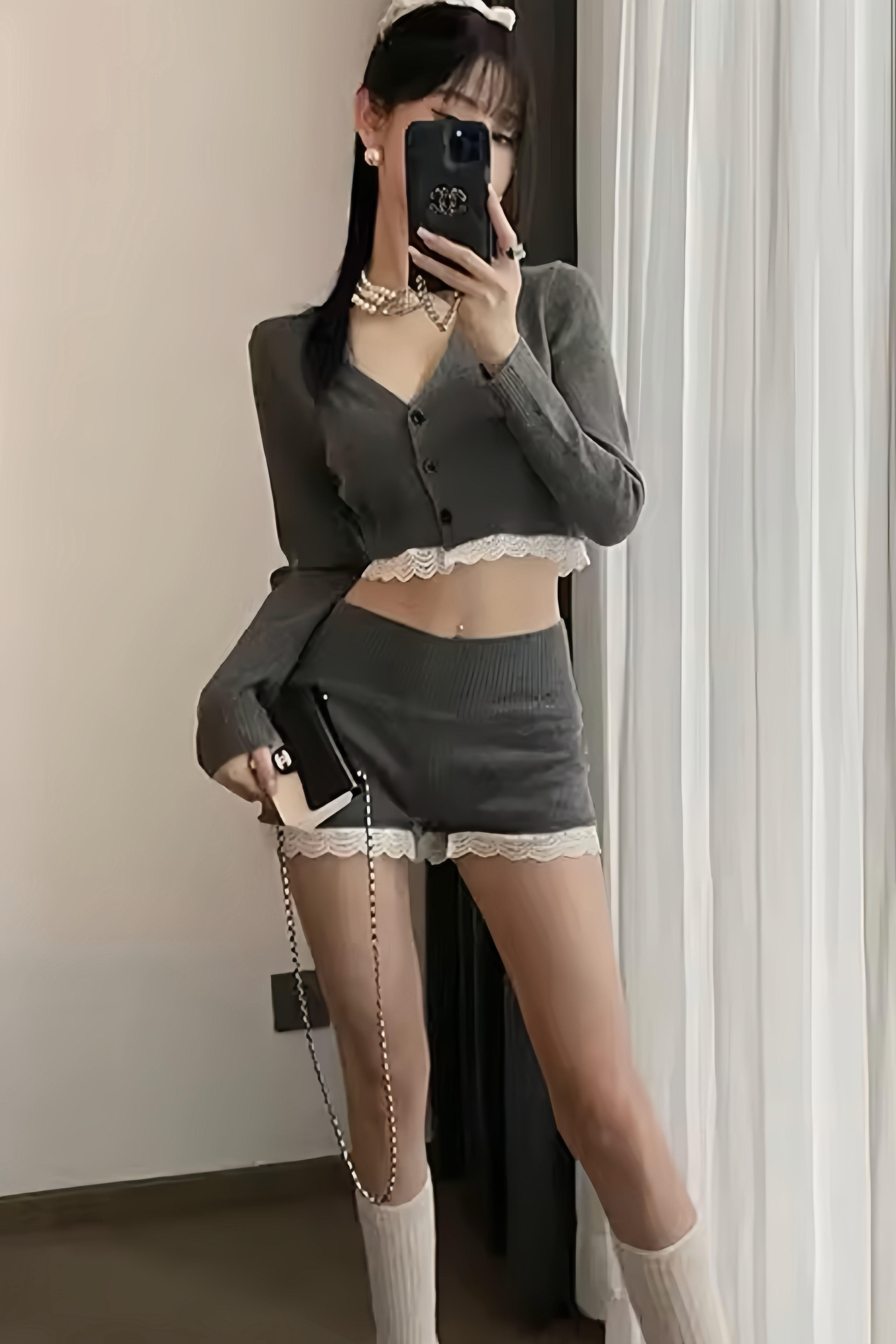 【Set Up】Selvique Whisper Knit Set Up XLY00047