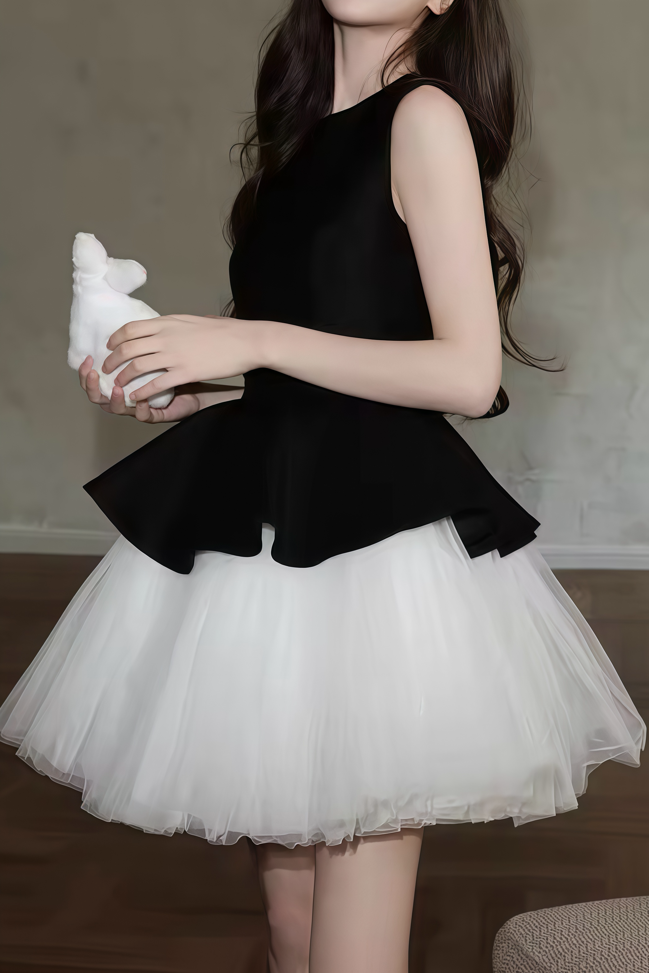 Balloon Volume Flare Dress XLY00072