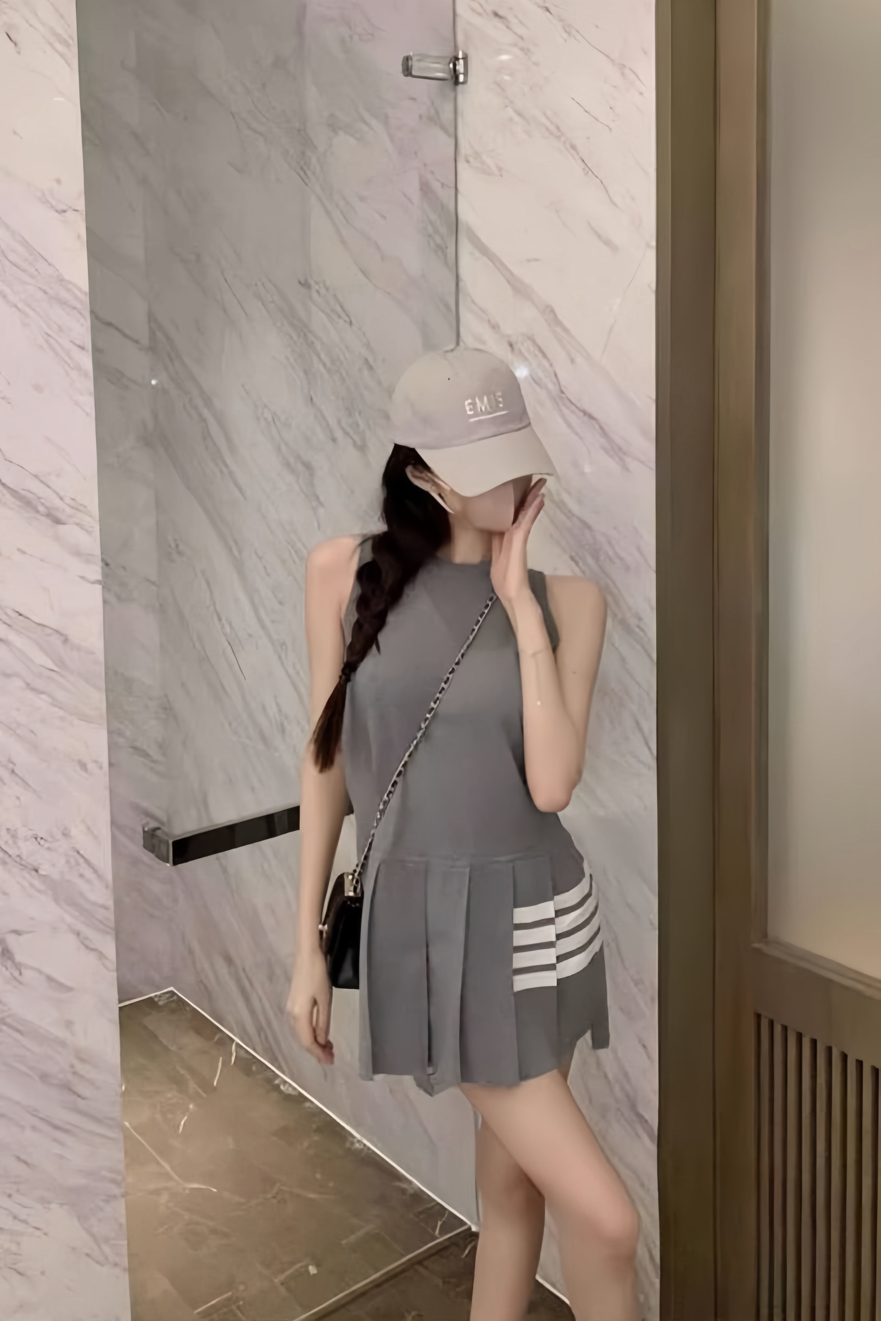 Paris ClassicPleated Dress XLY00152