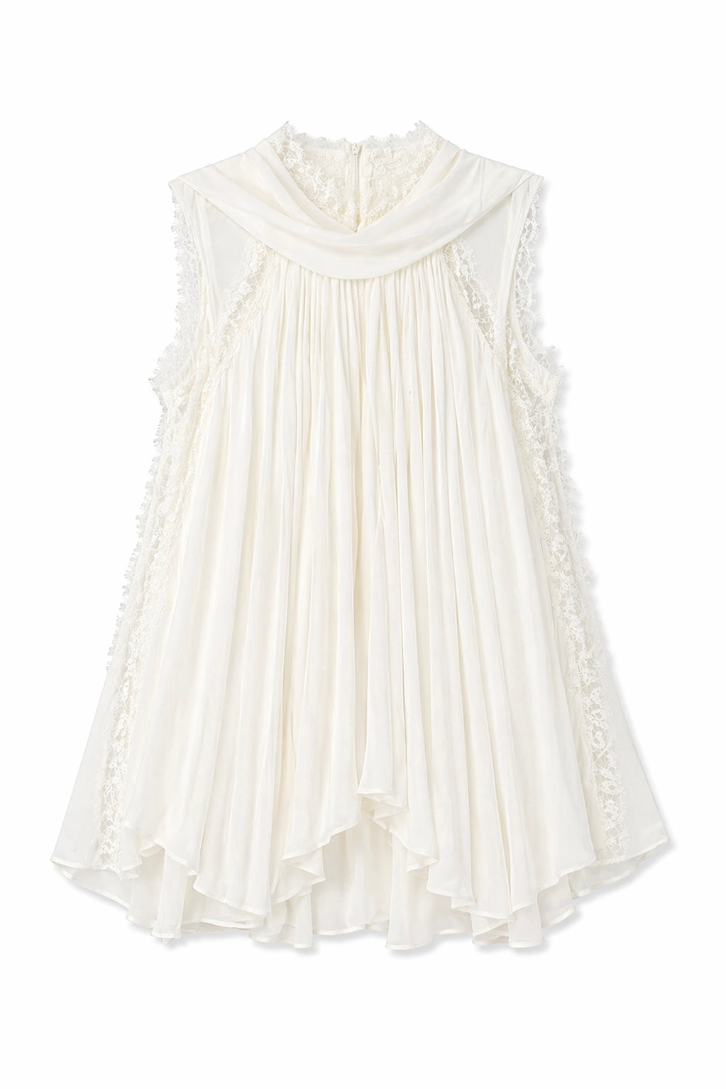Sheer High Neck Lace Tops XLY00101