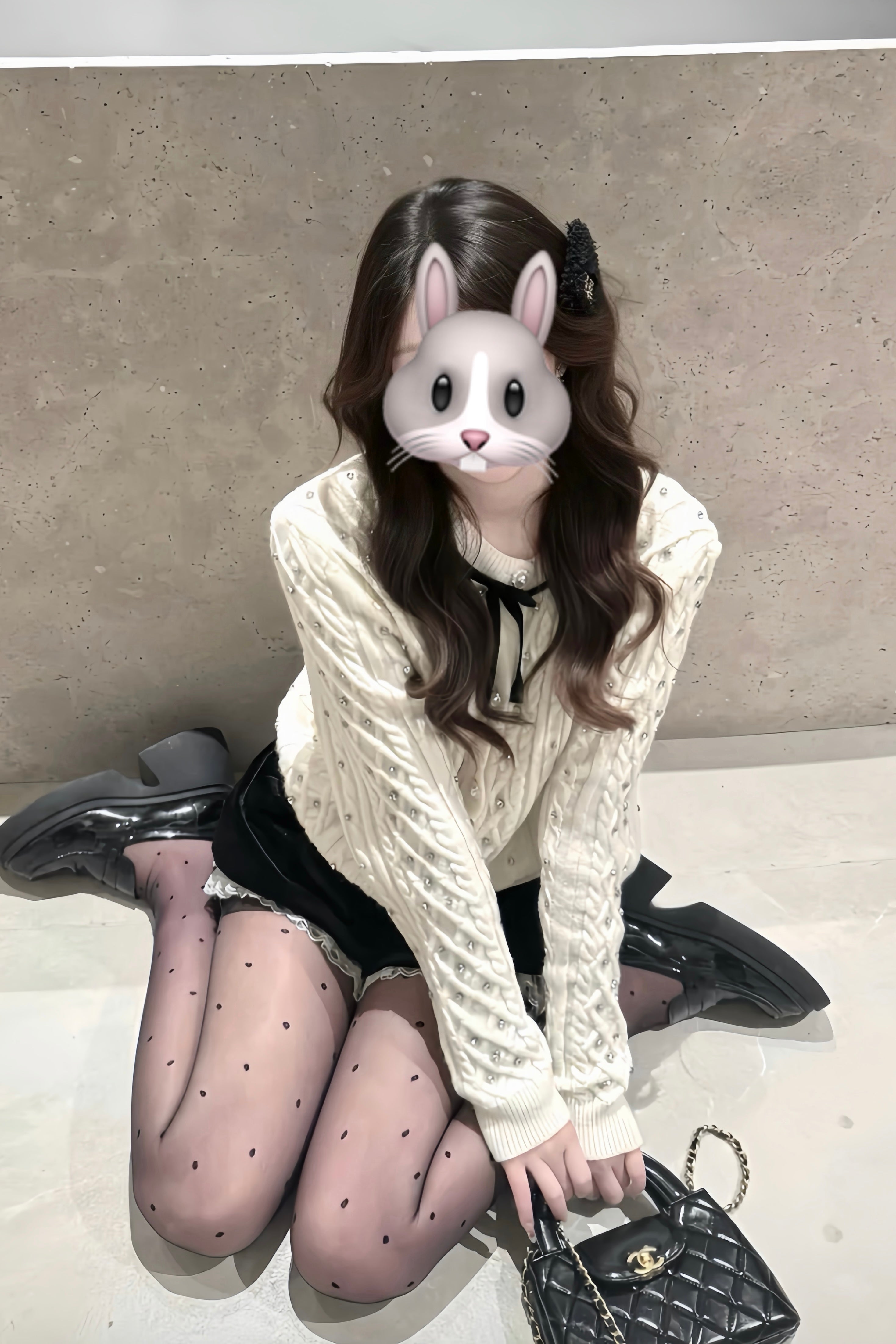 Bijou Detail Cable Knit Cardigan XLY00075