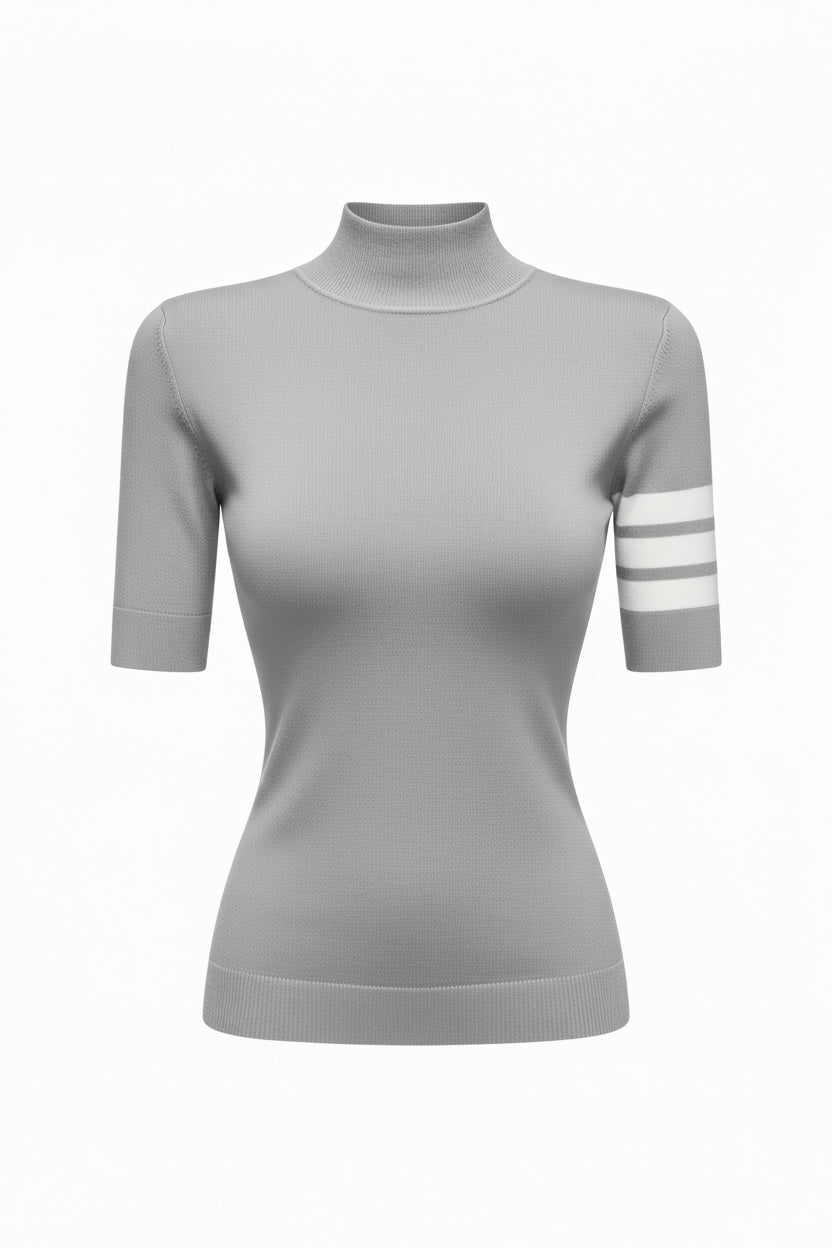 【2color】Paris Classic Rib Short Tops XLY00149