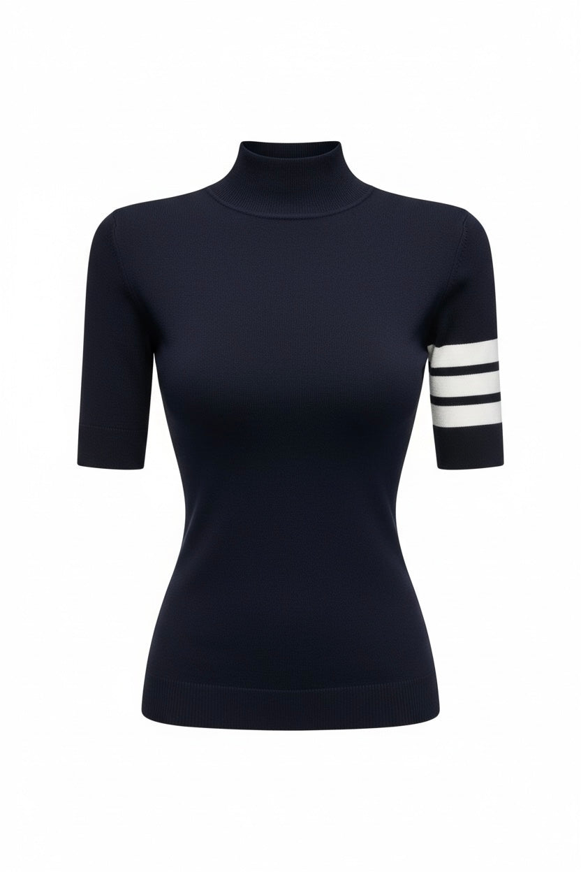 【2color】Paris Classic Rib Short Tops XLY00149