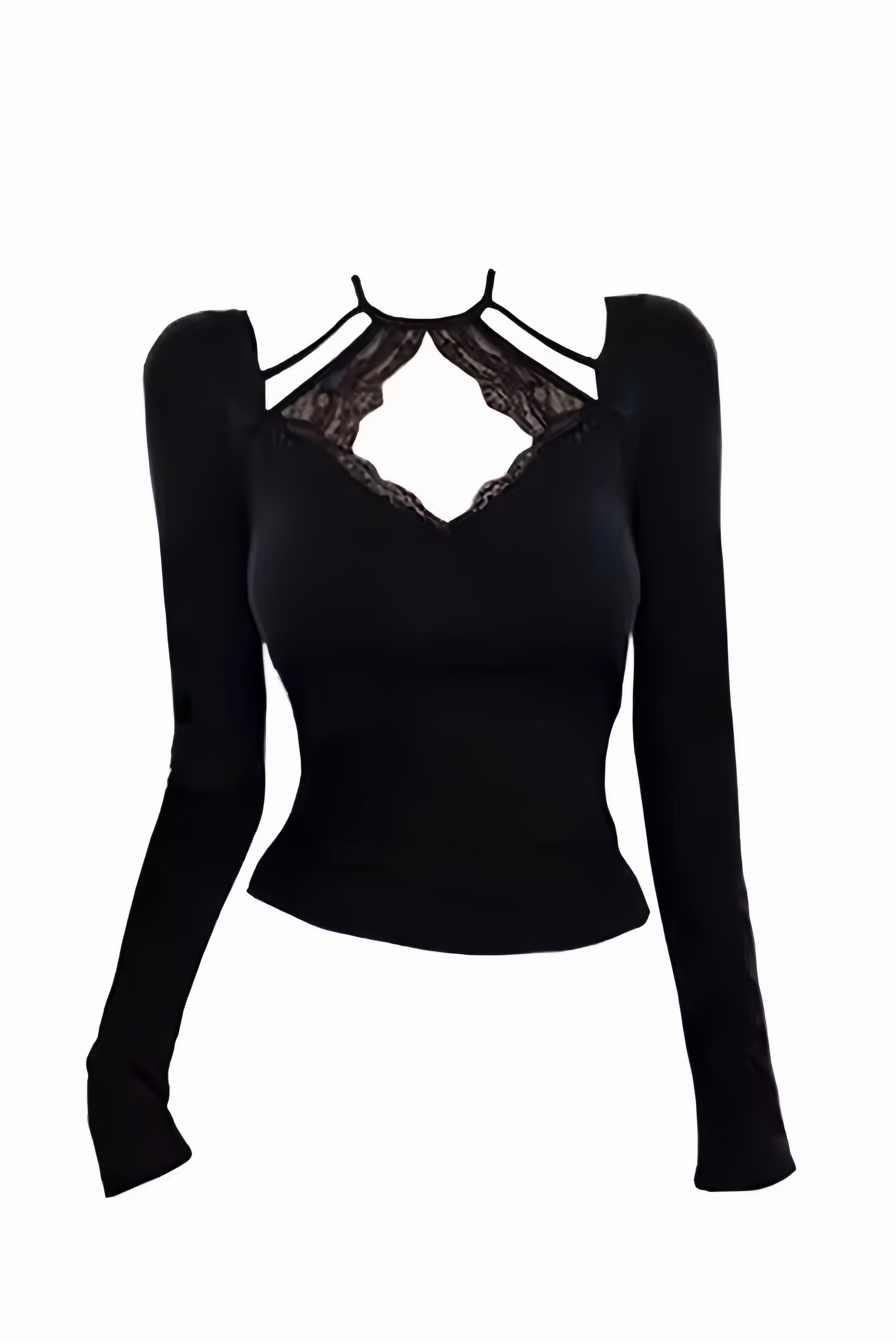 Elaris Dark Halo Lace Tops XLY00039