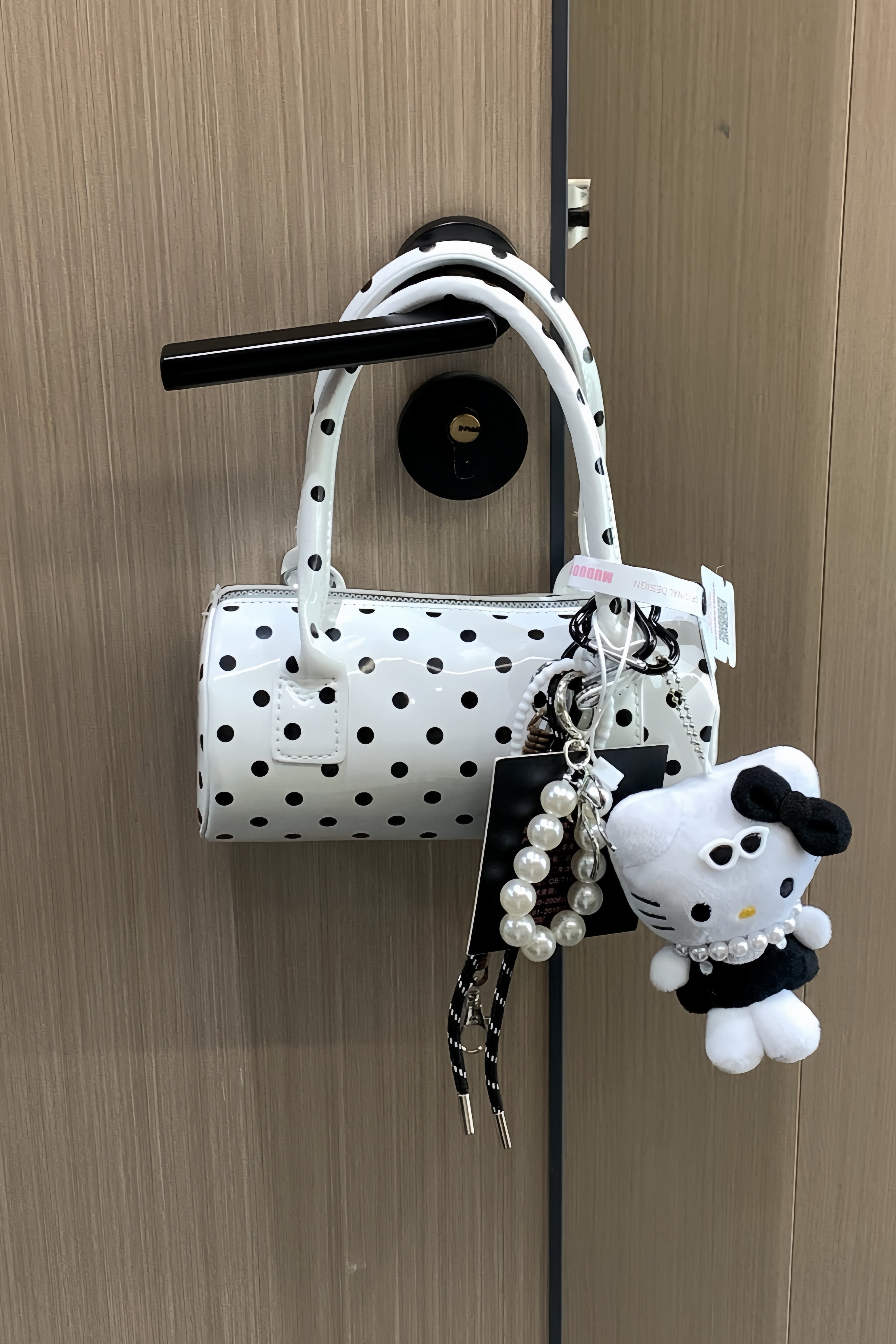 【2colors】ドットミニトップハンドルバッグXLY00167