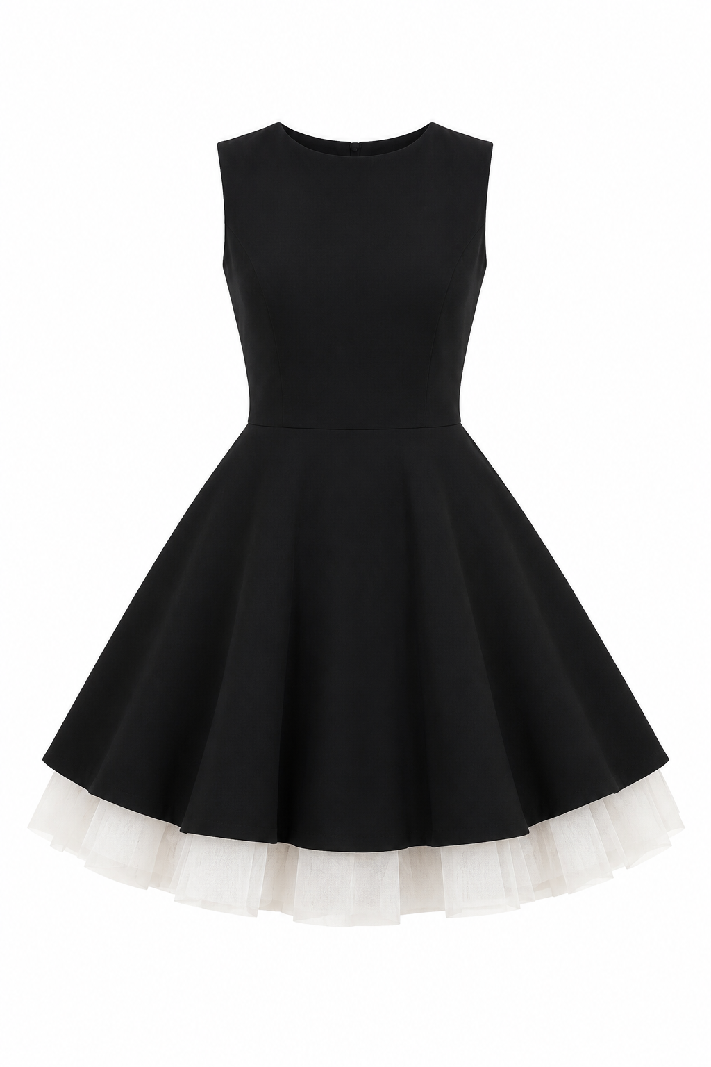 【2colors】Layered Tulle Flare Dress XLY00096
