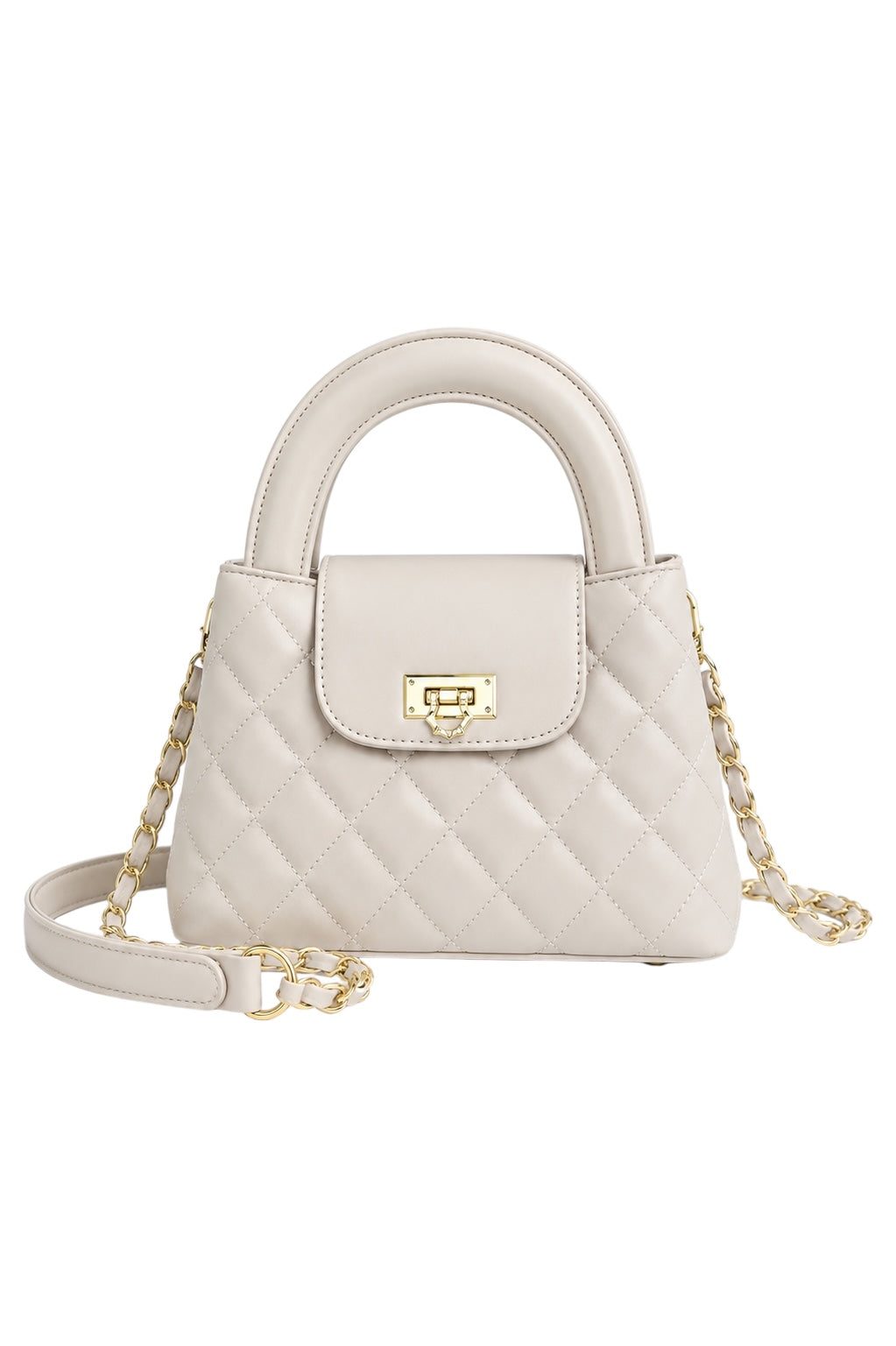 【5color】Quilted Top Handle Chain Bag XLY00091