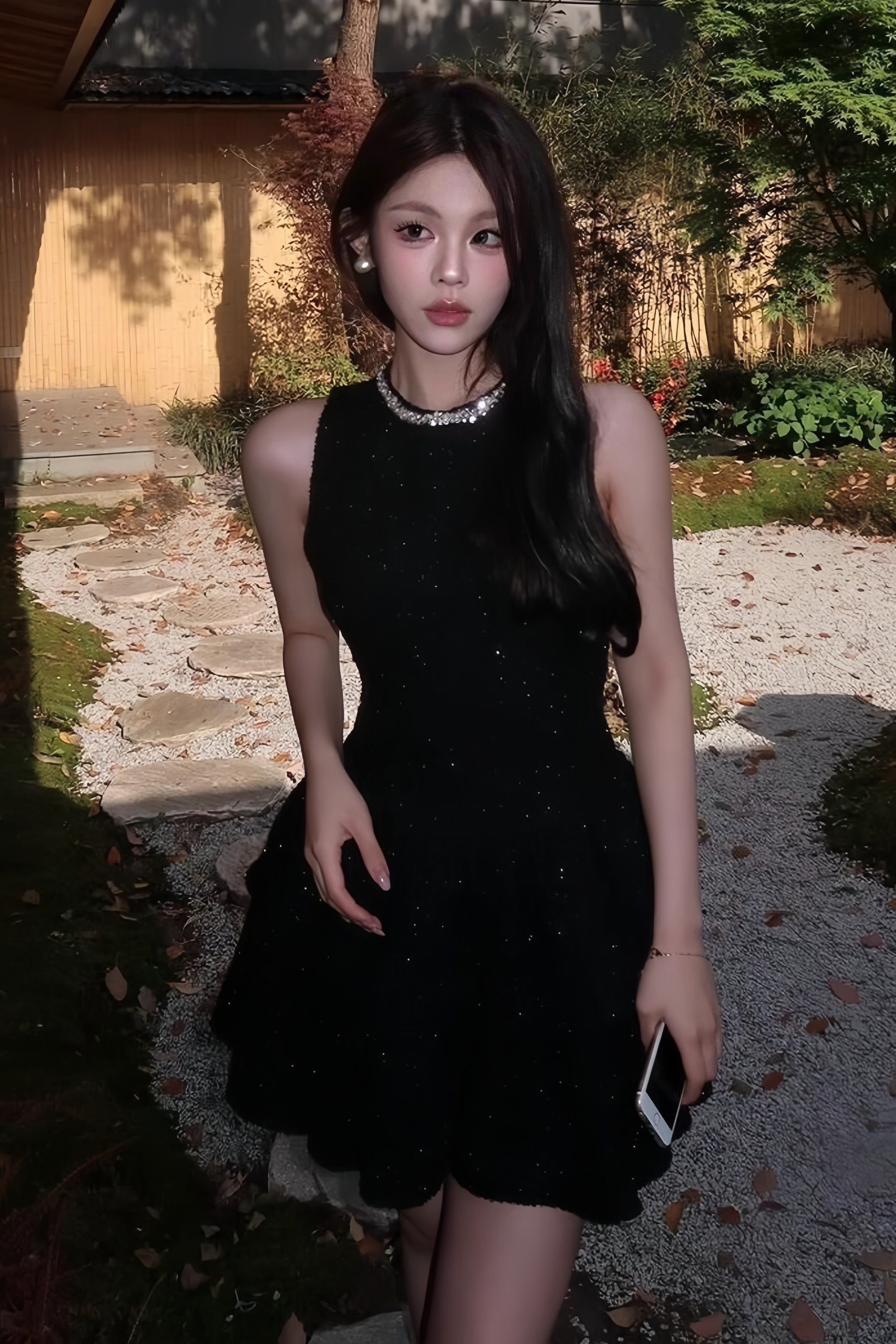 Velvet Aura Mini Dress  XLY00005