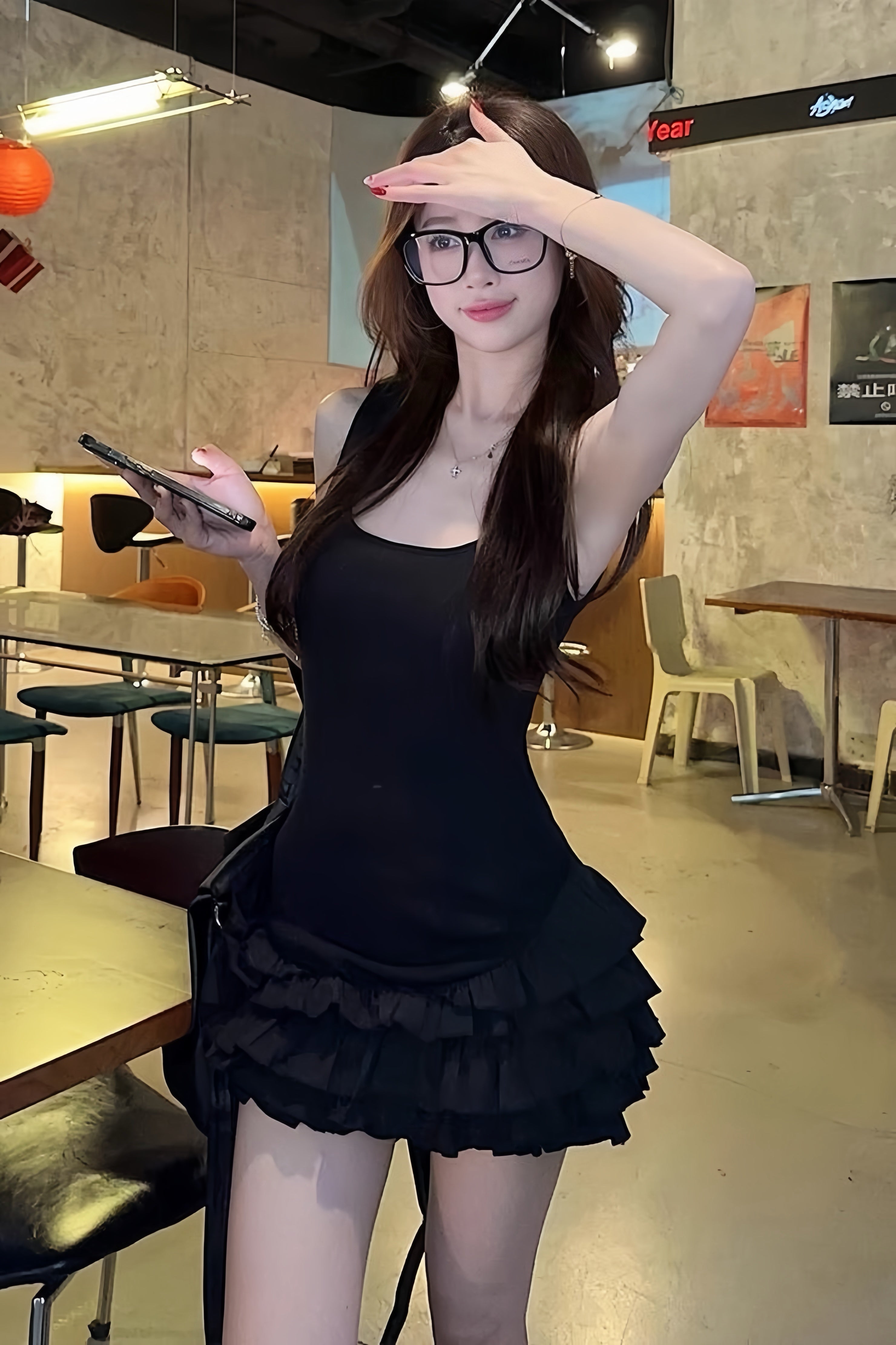 Urban Muse Ruffle Mini Dress XLY00007