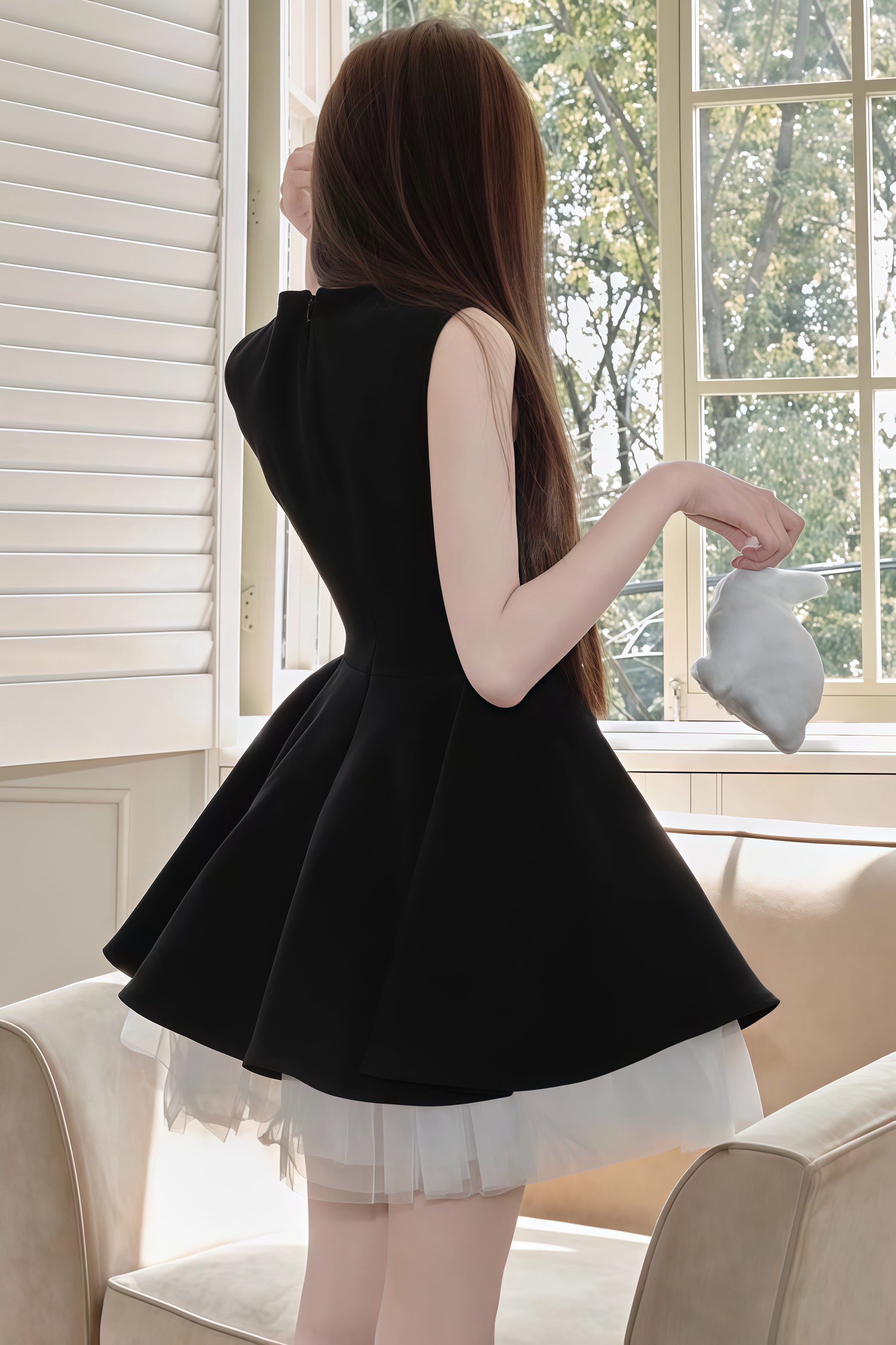 Layered Tulle Flare Dress XLY00096