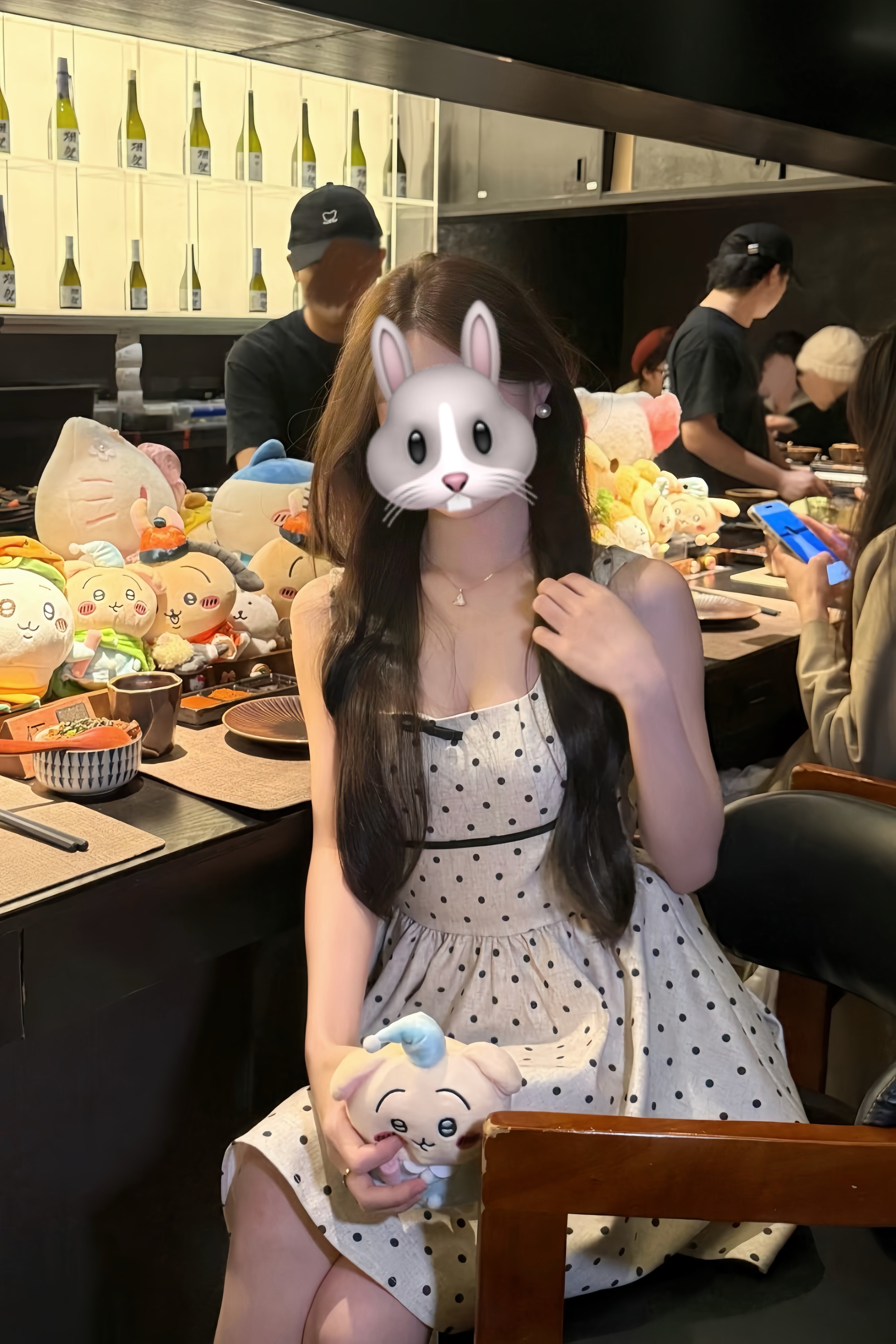 Polka Dot Open Back Ribbon Dress XLY00092