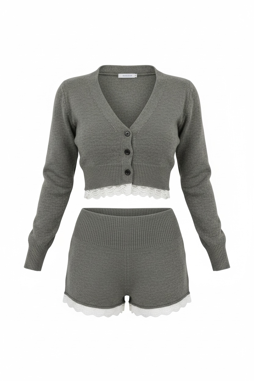 【Set Up】Selvique Whisper Knit Set Up XLY00047