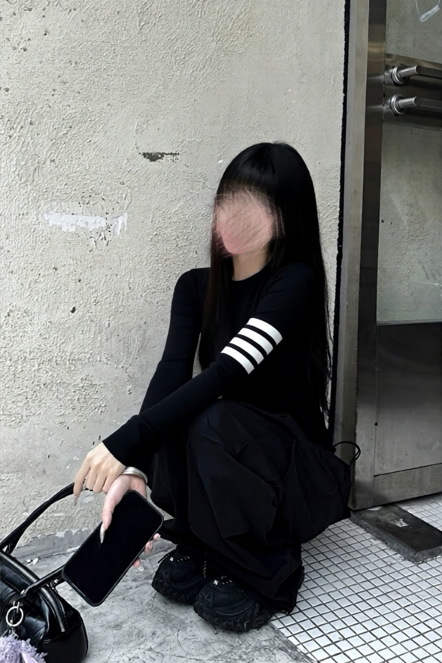 【3color】Paris Classic Rib Long Tops XLY00148