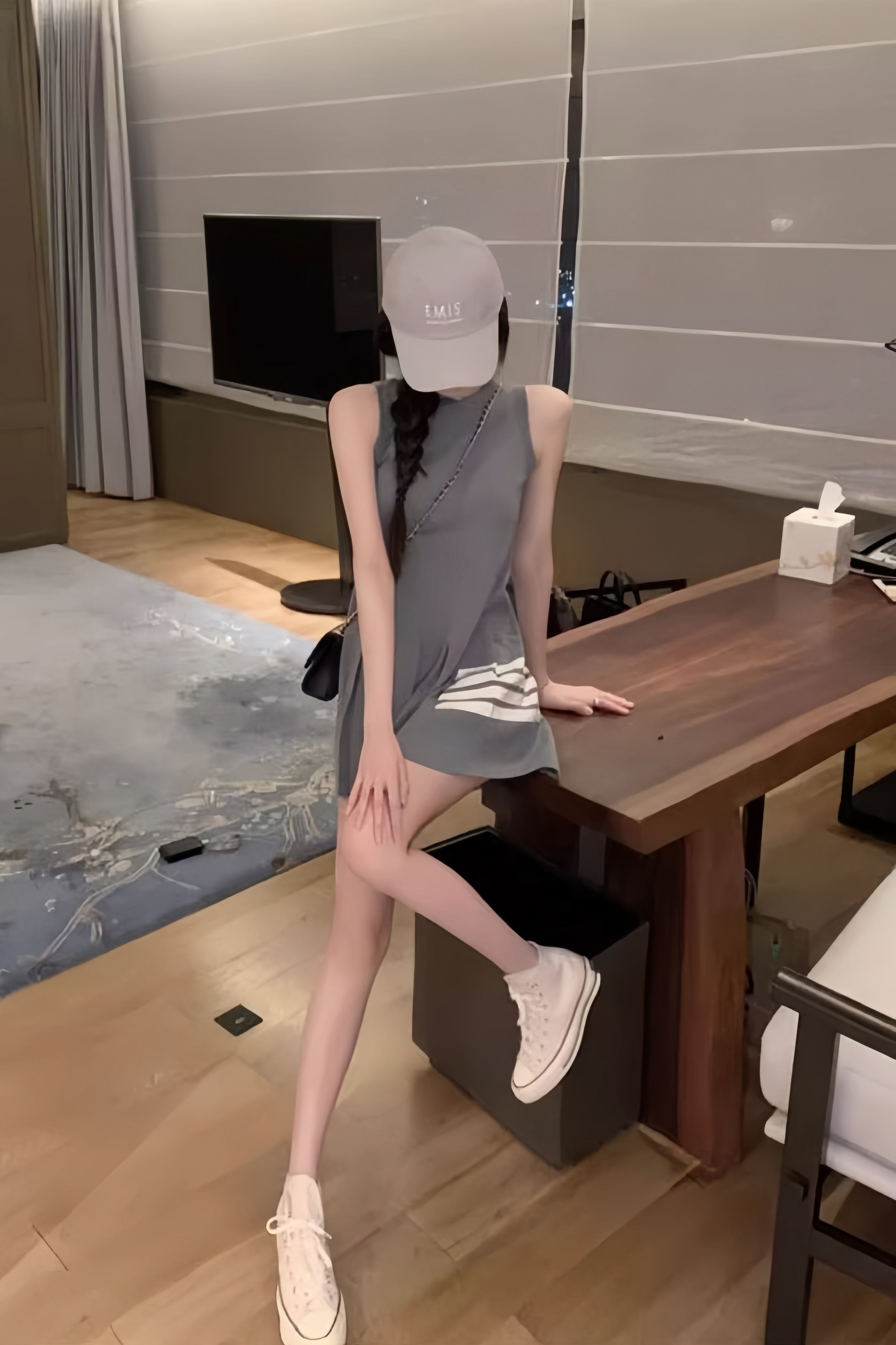 Paris ClassicPleated Dress XLY00152