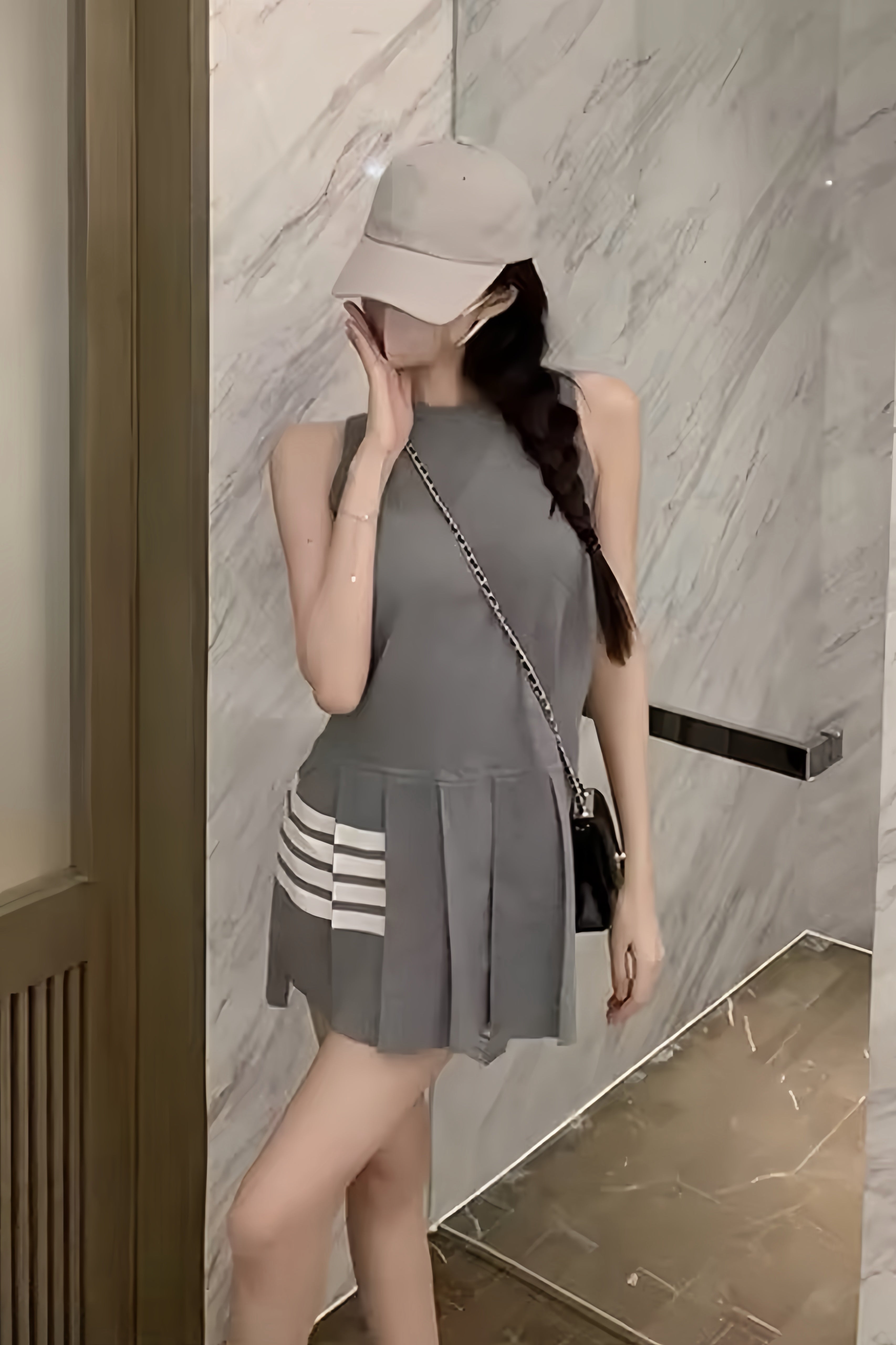 Paris ClassicPleated Dress XLY00152