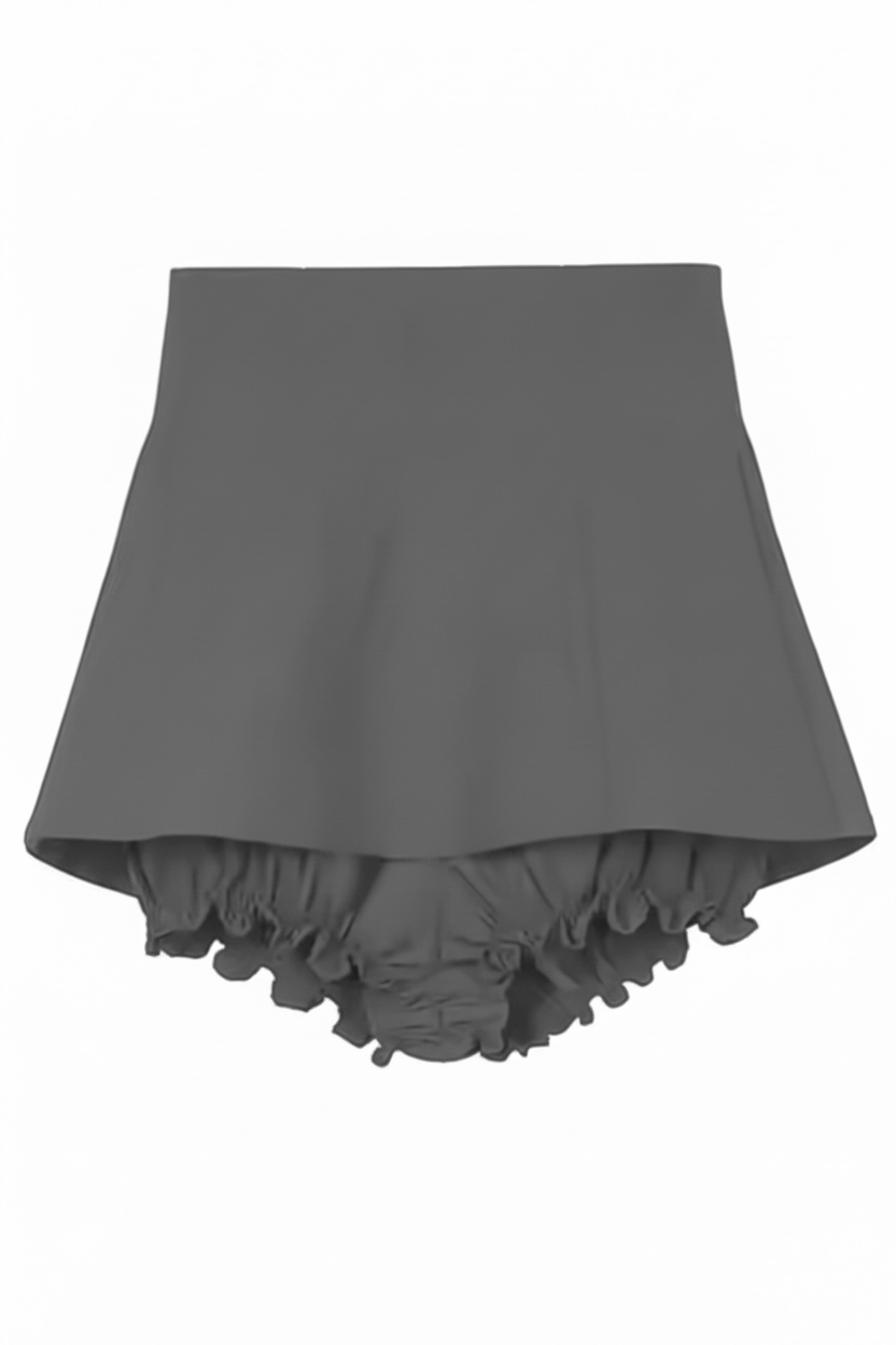 【2color】Flare Overlay Frill Culotte Skirt XLY00153