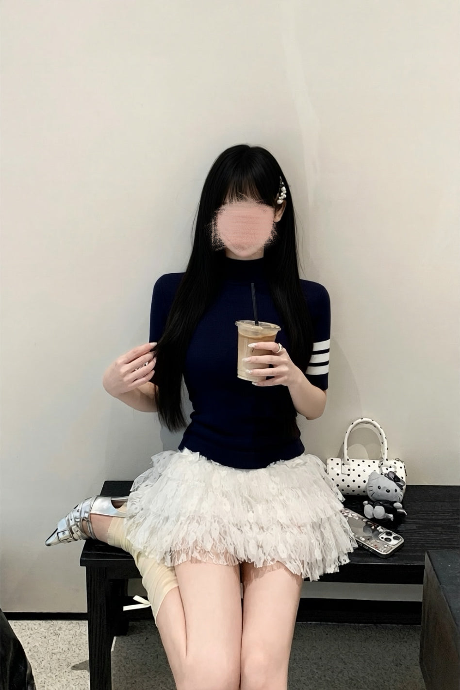 【2color】Paris Classic Rib Short Tops XLY00149