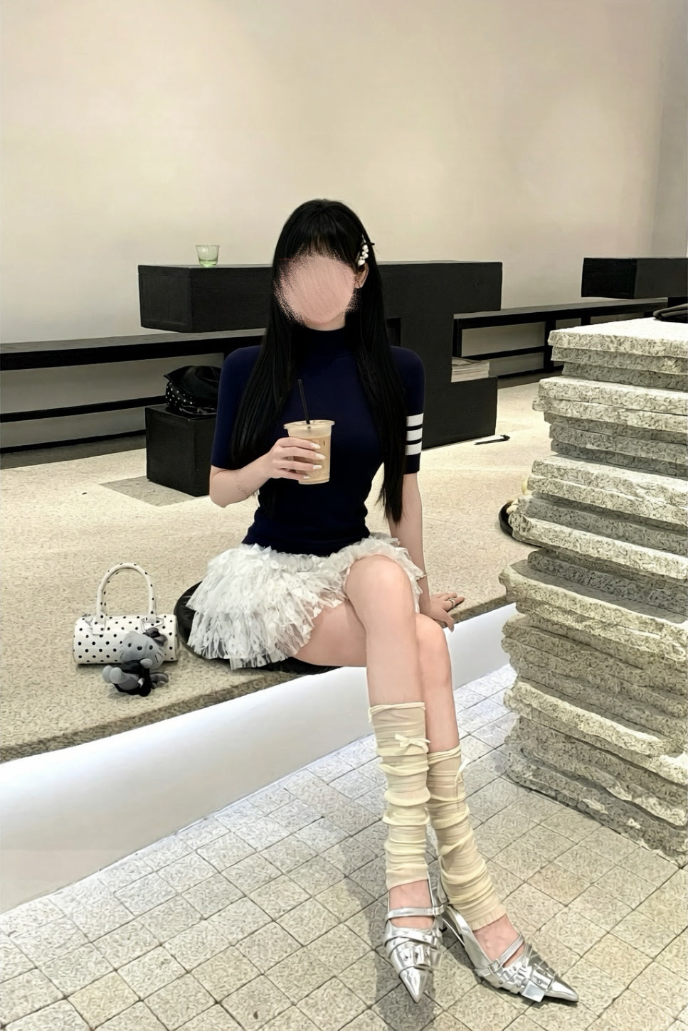 【2color】Paris Classic Rib Short Tops XLY00149