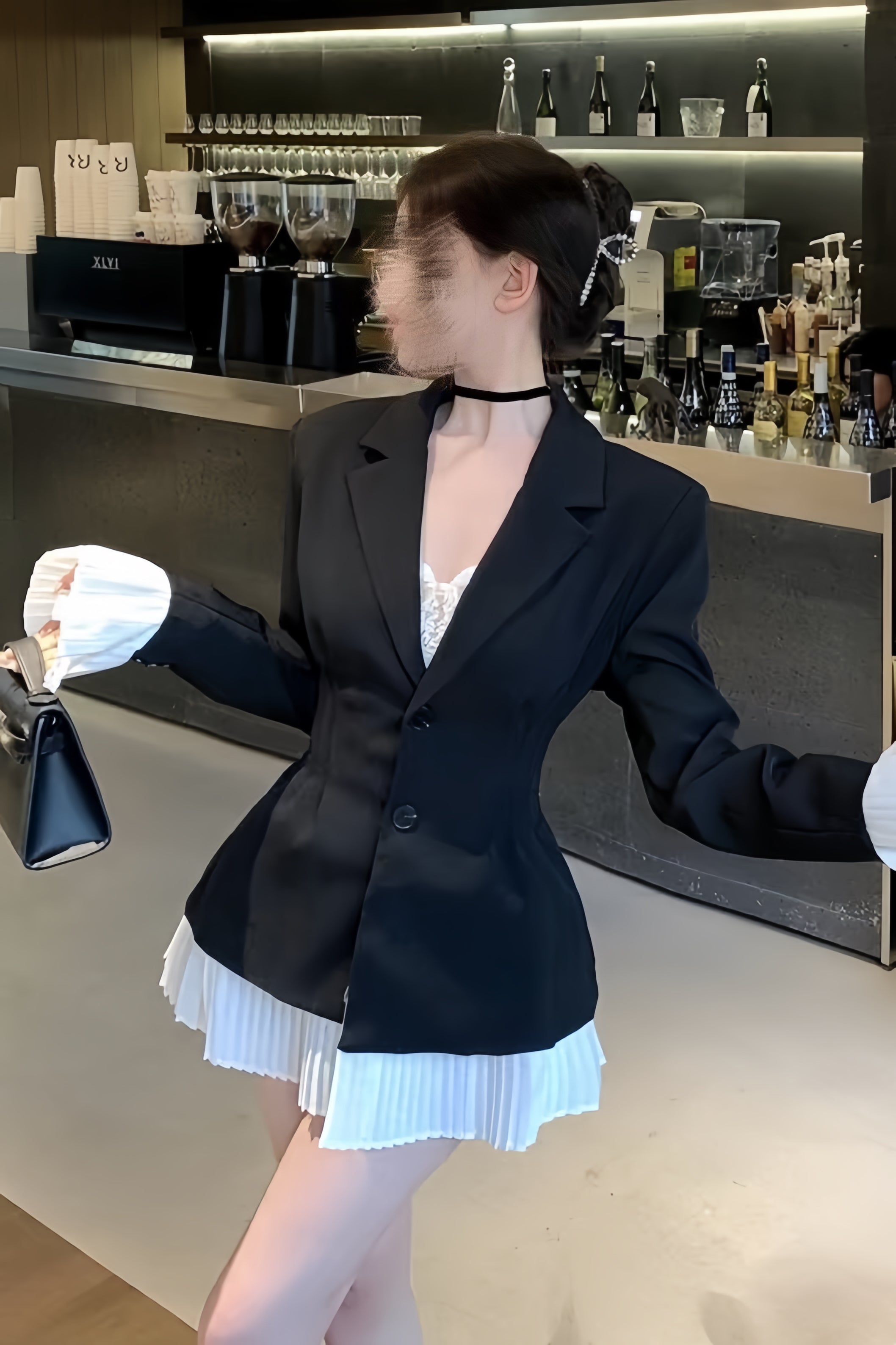 Layered Shirt Tailored Jacket XLY00116