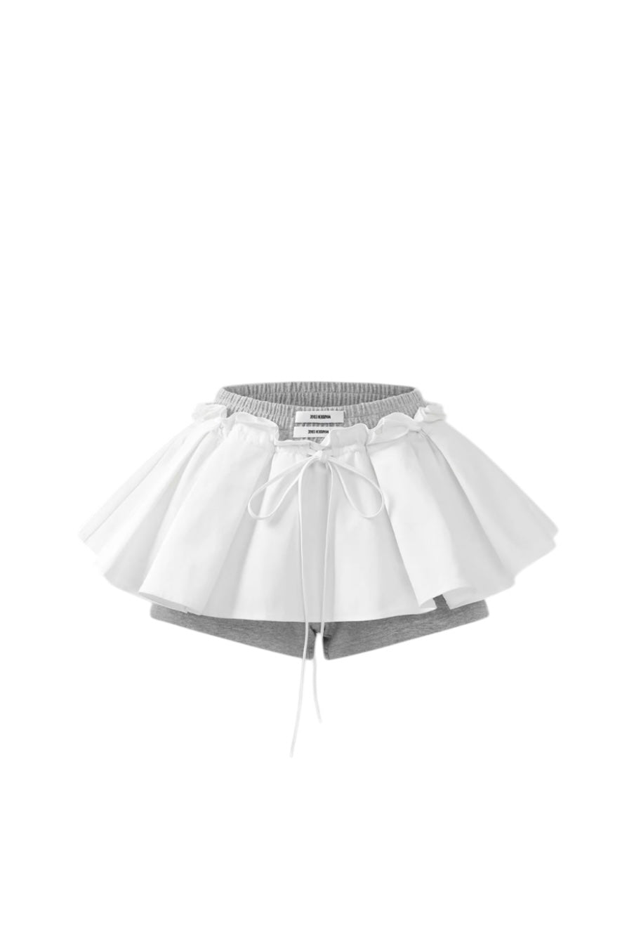 【Set Up】Off-Shoulder Frill Layered Sweat Setup XLY00128